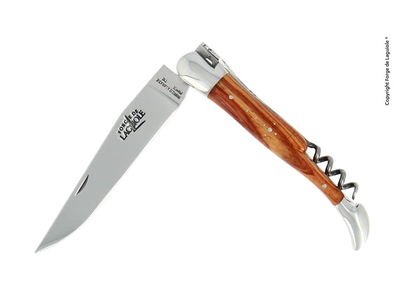 Forge de Laguiole® - Taschenmesser mit Korkenzieher, Griff aus Rosenholz